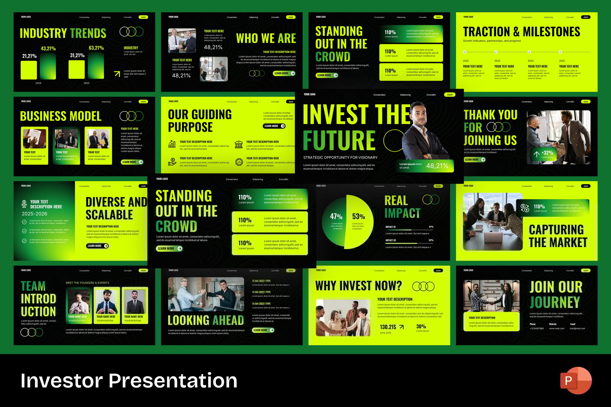 Investor Pitch PowerPoint Template