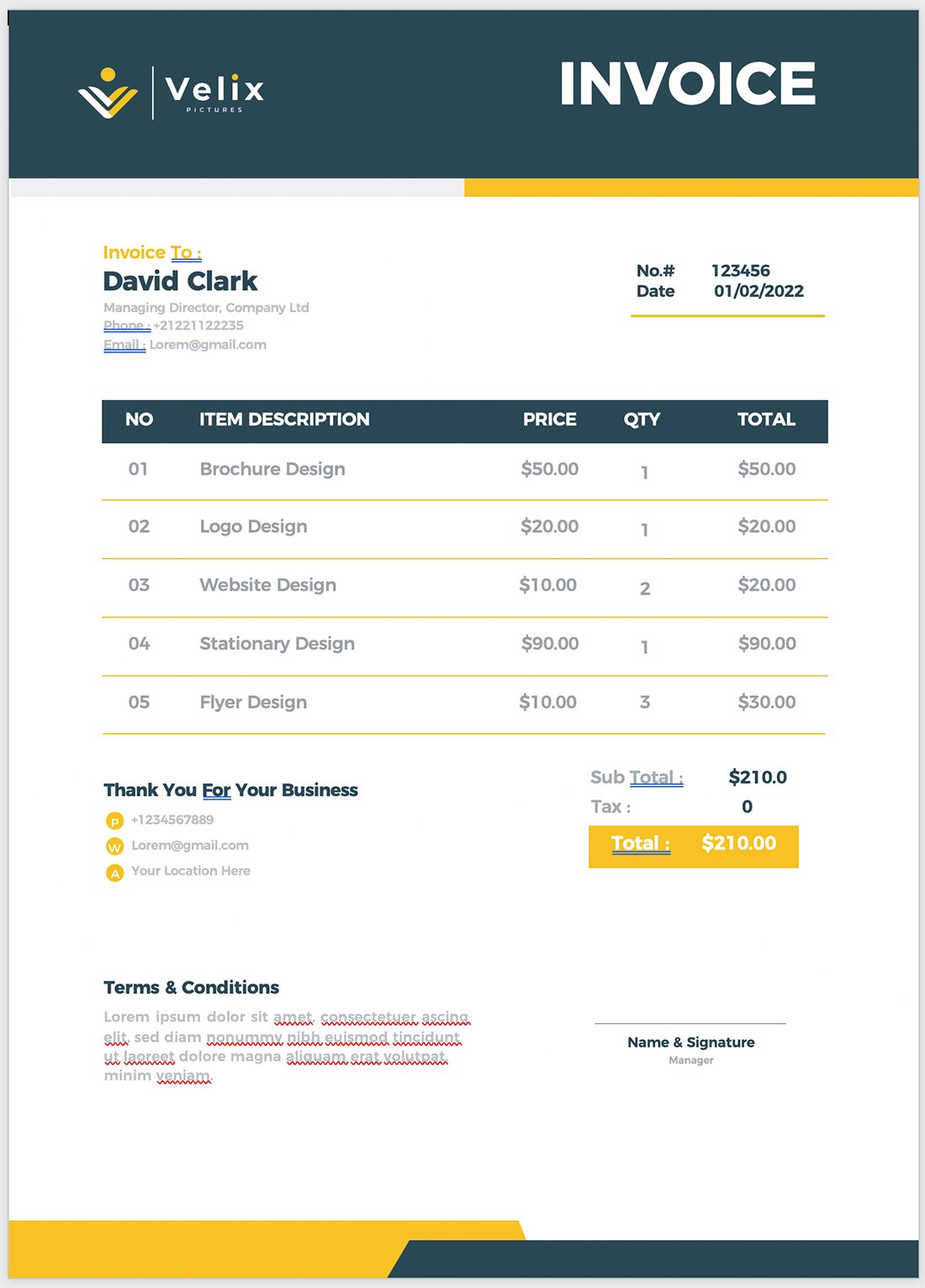 How to Create an Invoice in Word (In 3 Simple Steps!) Yes Web Designs