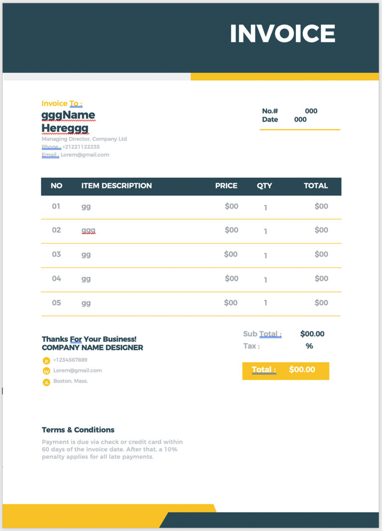 How to Create an Invoice in Word (In 3 Simple Steps!) | Design Shack
