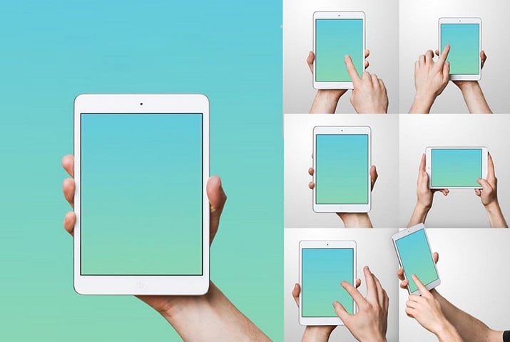 ipad psd landscape