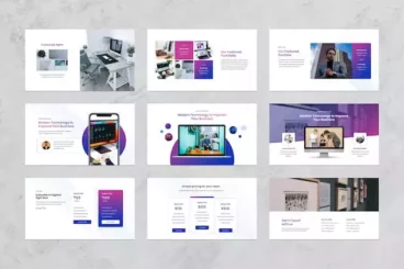 First alternate image for IT & Technology PowerPoint Presentation Template