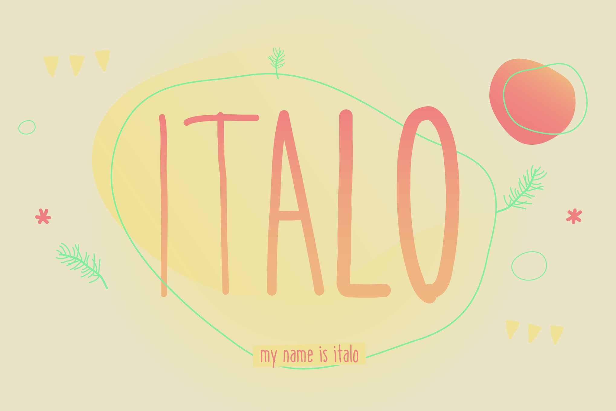 Italo - Handwritten Italian Font