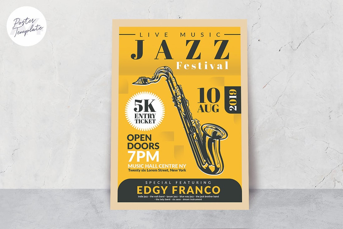 jazz-poster-1 20 Stylish Poster Color Schemes design tips Inspiration|color|posters 