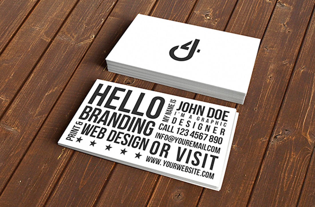 johndoe What to Put on a Business Card: 8 Creative Ideas design tips
