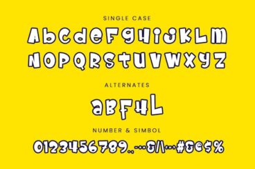 Second alternate image for Joyish Fun Display Font