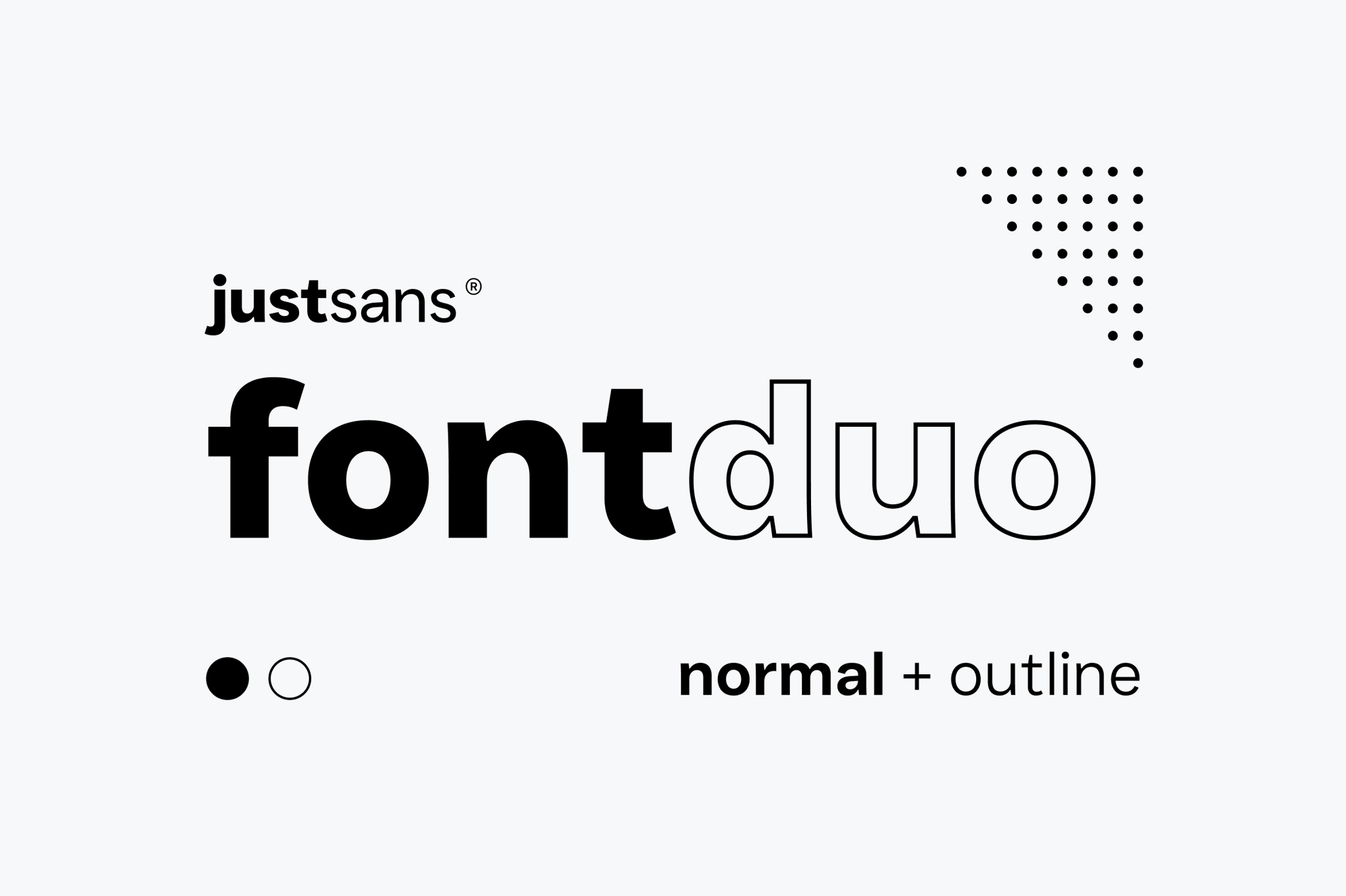 JUST Sans - Modern Small Letters Font
