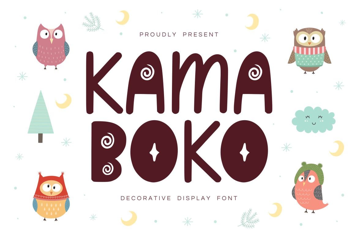 Kamaboko - Decorative Kawaii Font