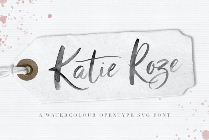 View Information about Katie Roze Watercolor Font