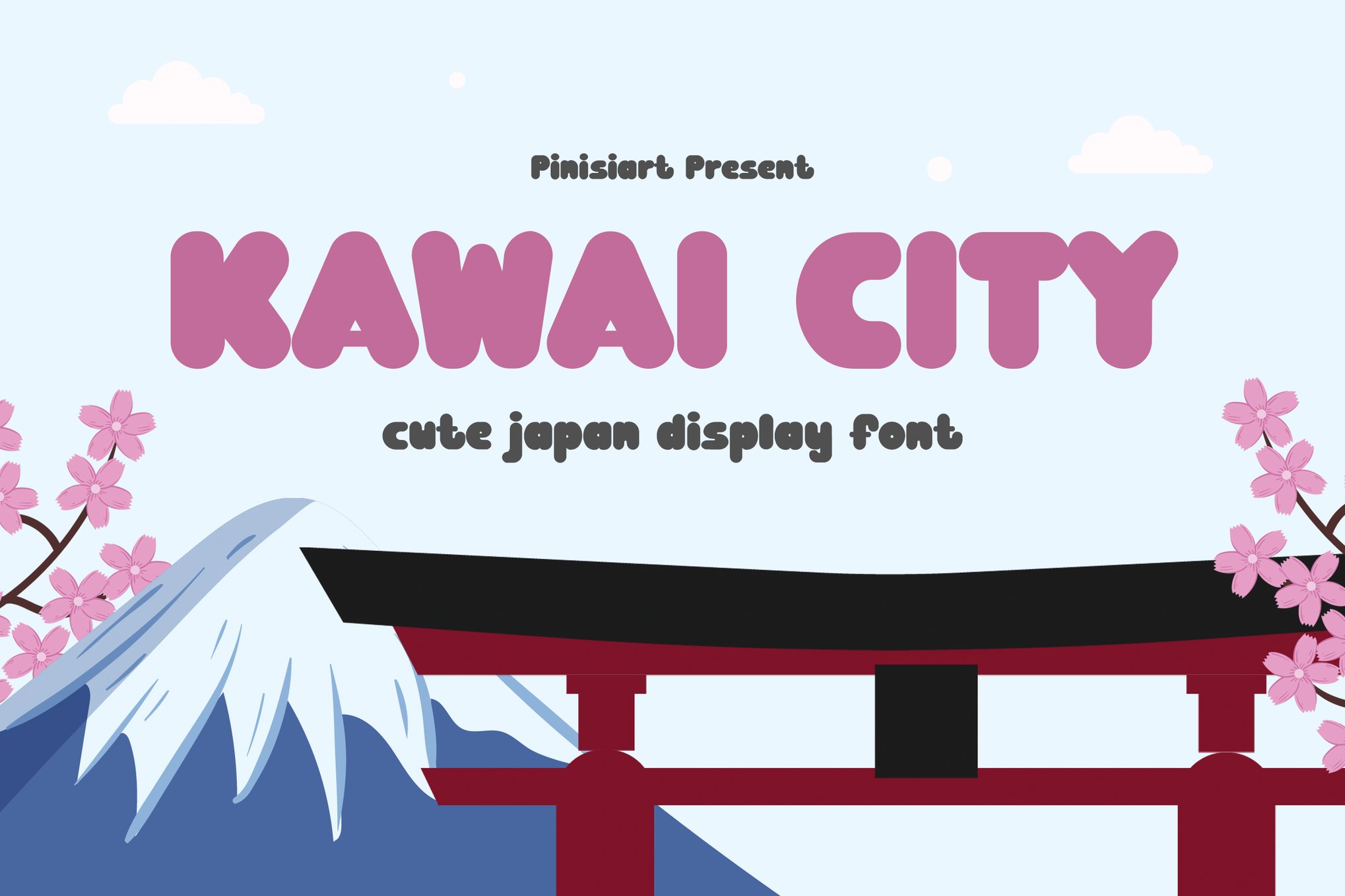Kawai City - Cute Rounded Font