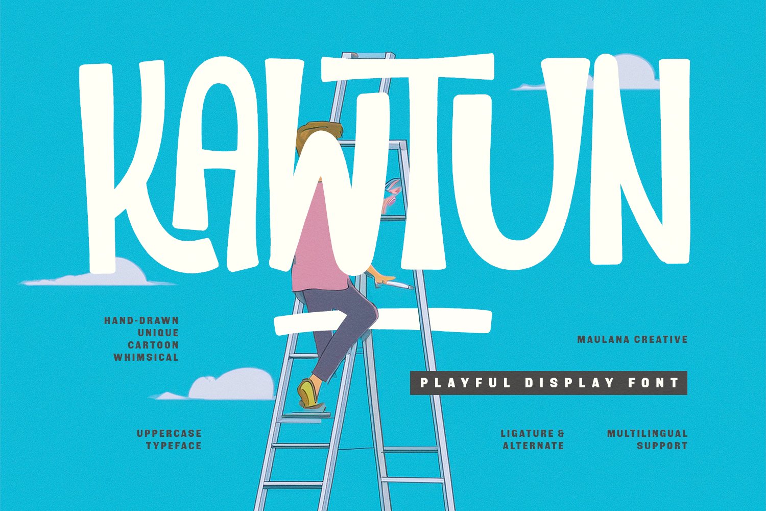 Kawtun - Playful Decorative Font