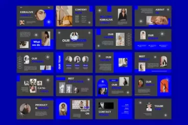 Second alternate image for Keiralive Dark Agency PowerPoint Template
