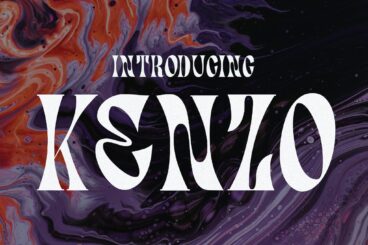 Kenzo Groovy Psychedelic Typeface