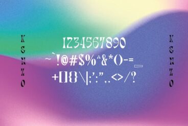 First alternate image for Kenzo Groovy Psychedelic Typeface