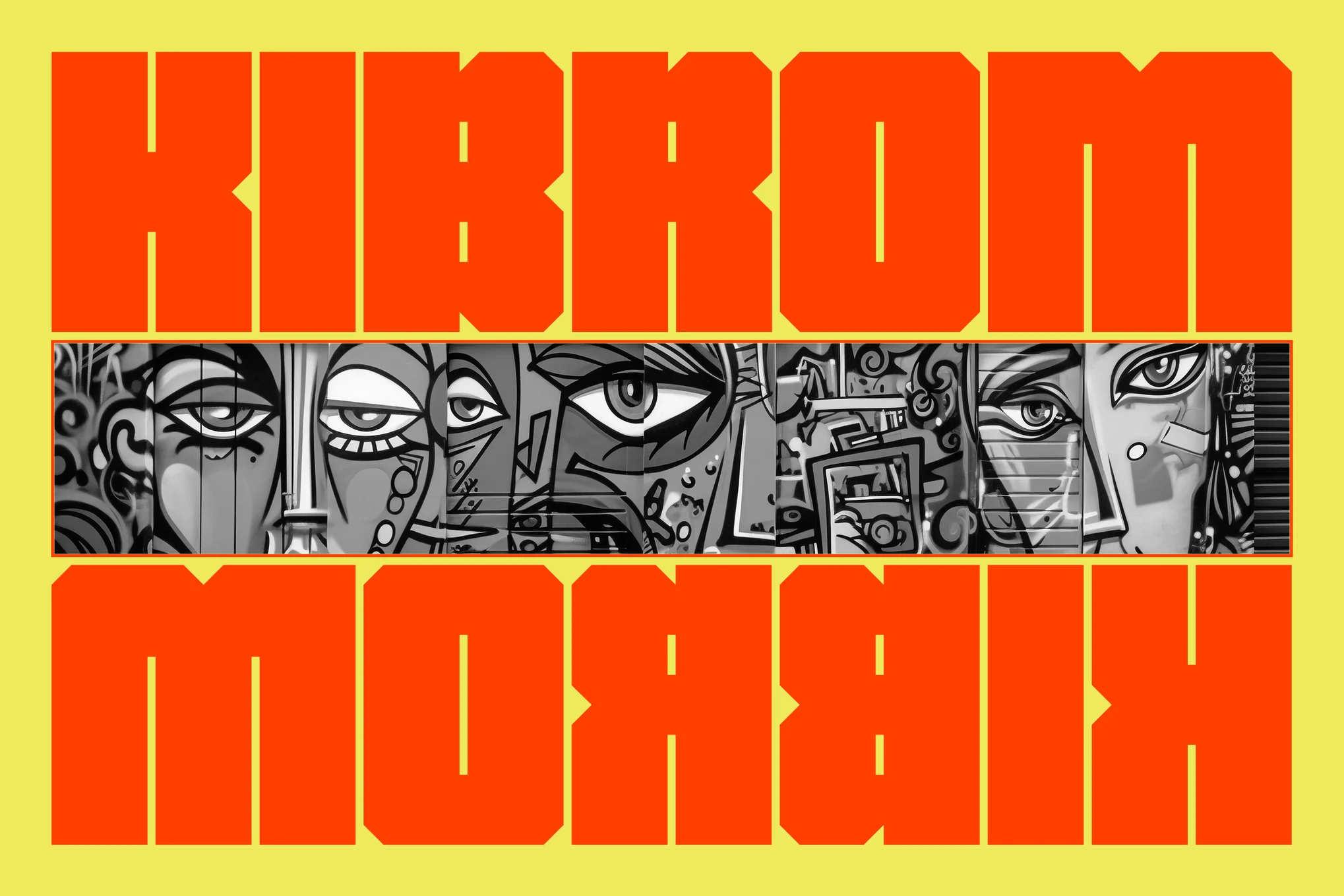 Kibrom - Urban Block Letter Fonts