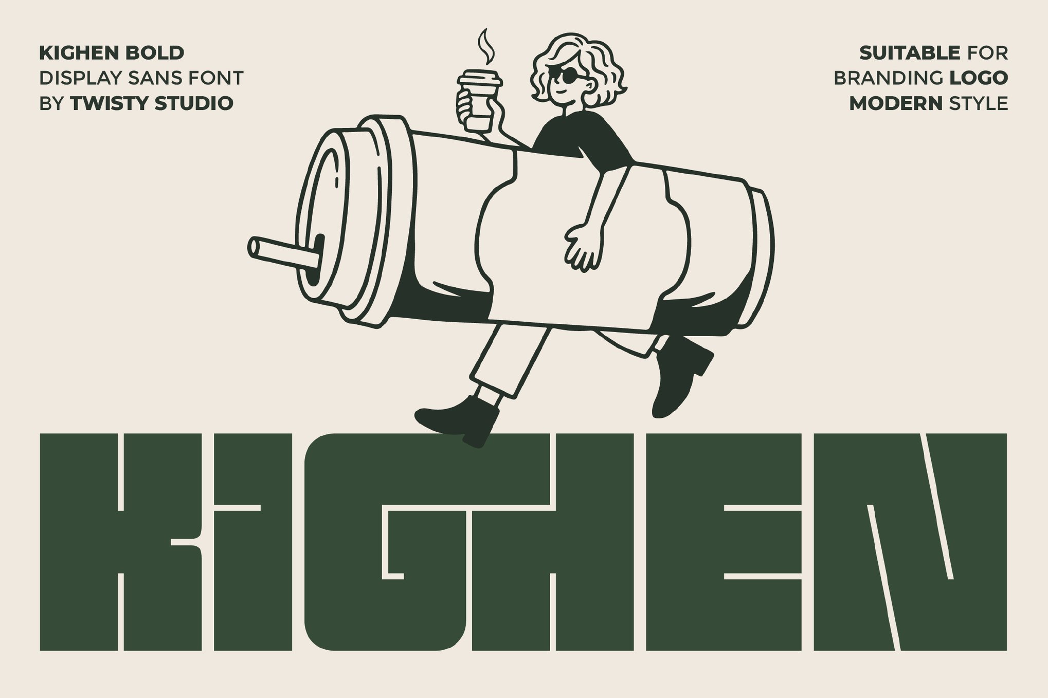 Kighen - Bold Decorative Font