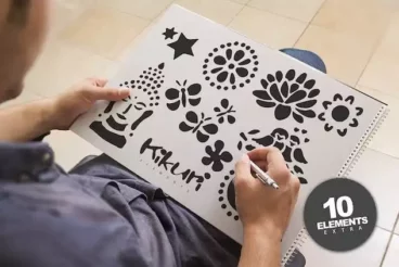 Second alternate image for Kikuri Typeface