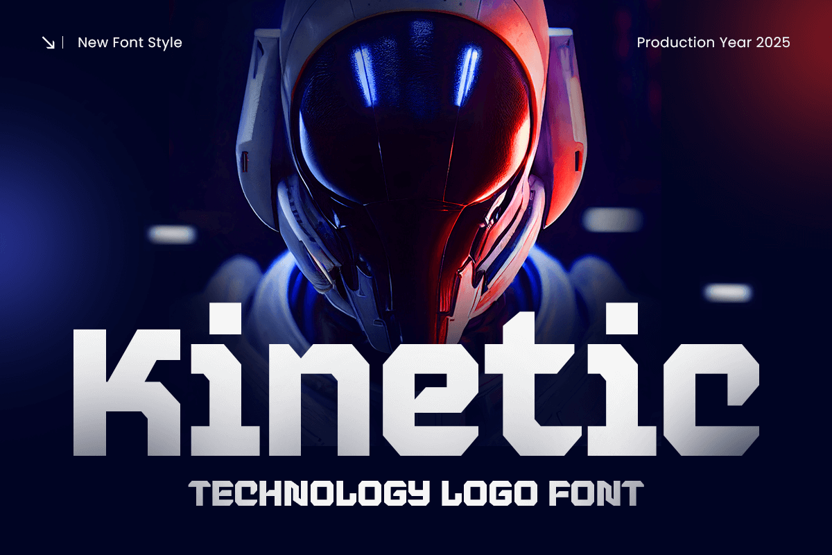 Kinetic - Technology Logo Font