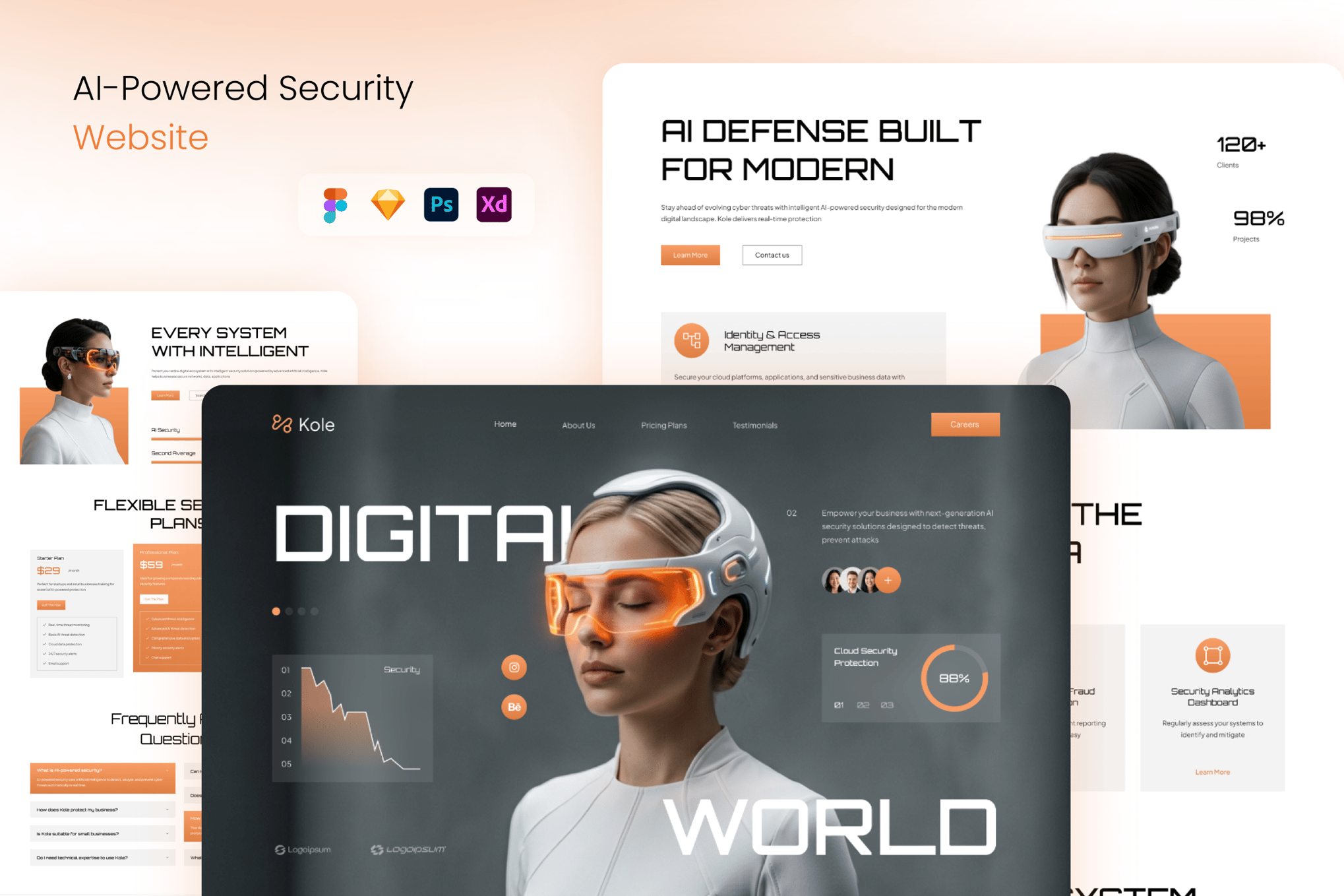 Kole - AI-Powered Security Website Template