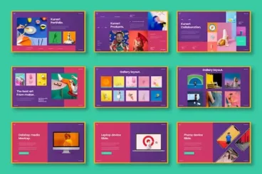 First alternate image for Kunart – Creative PowerPoint Template