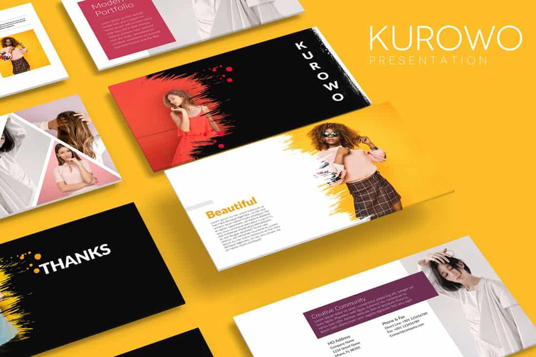 kurowo 20 Stylish PowerPoint Color Schemes design tips 