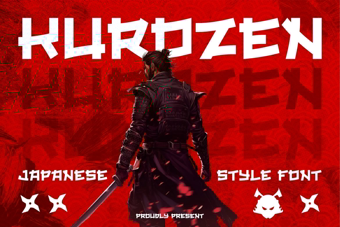 Kurozen - Japanese Style Asian Font