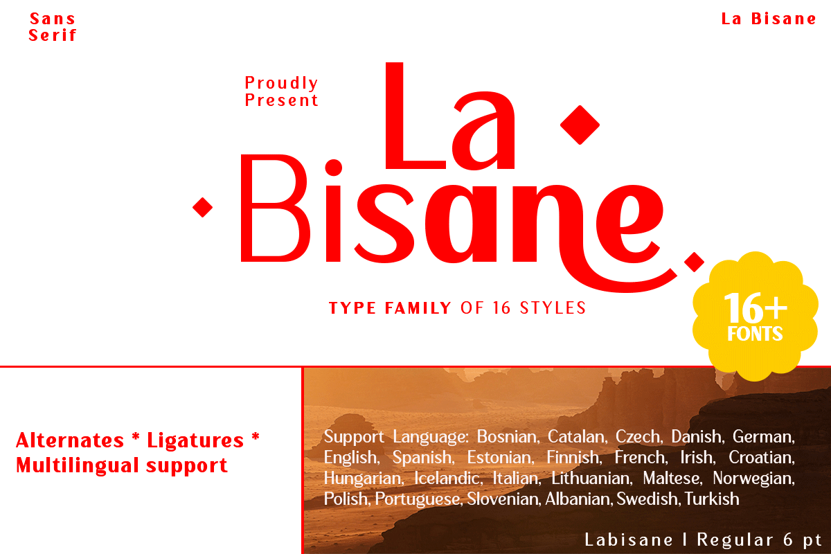 La Bisane - France Themed Font