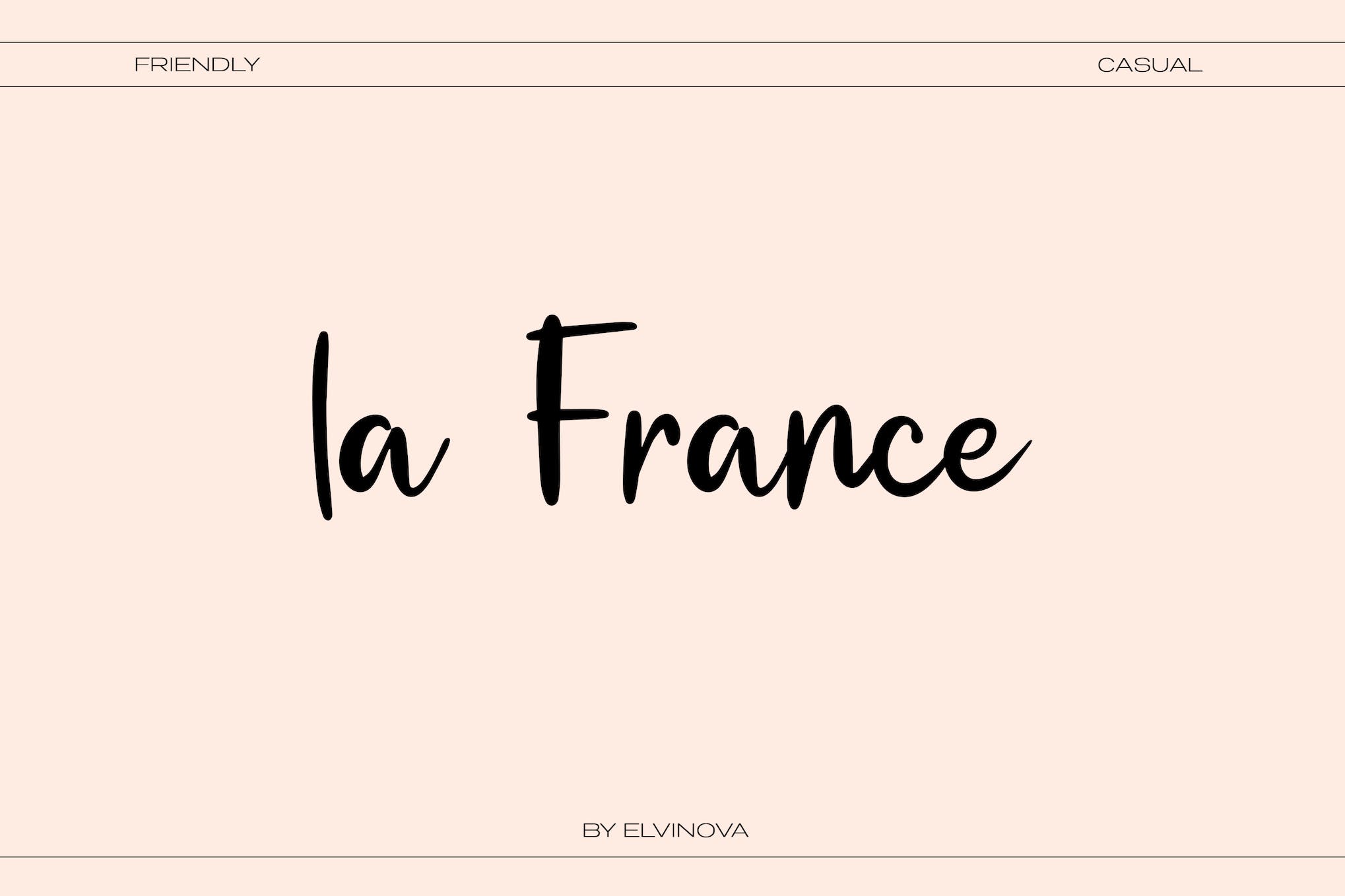 La France - Rustic French Font