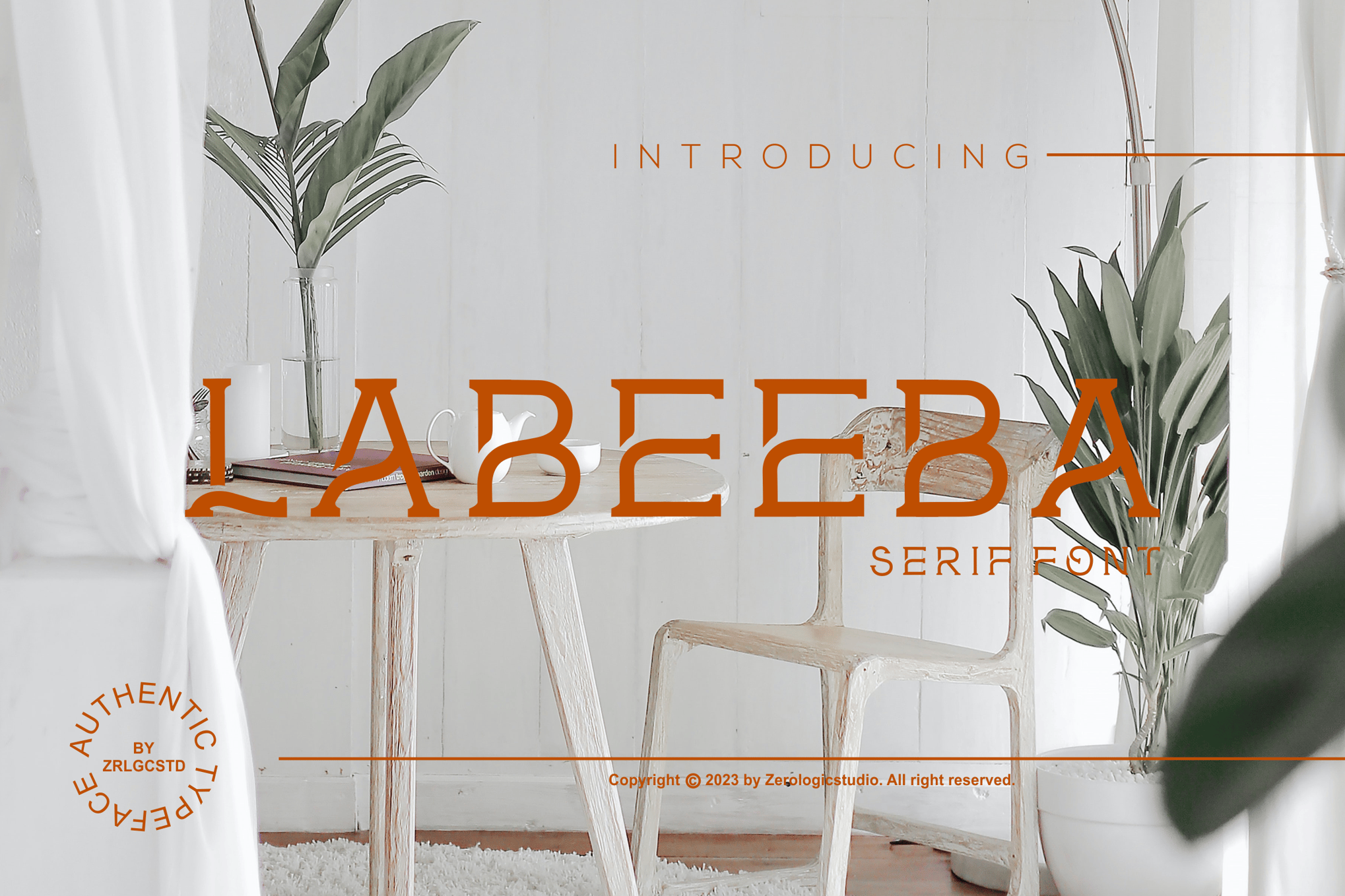 Labeeba - Unique Logo Serif Font