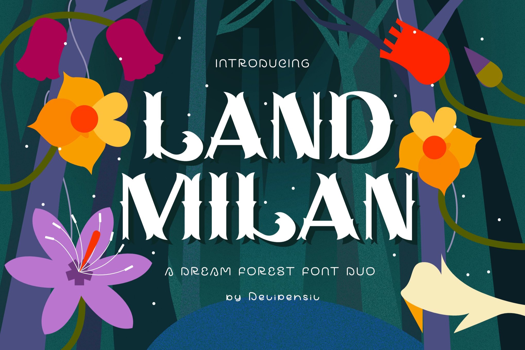 Land Milan - Creative Brazilian Font
