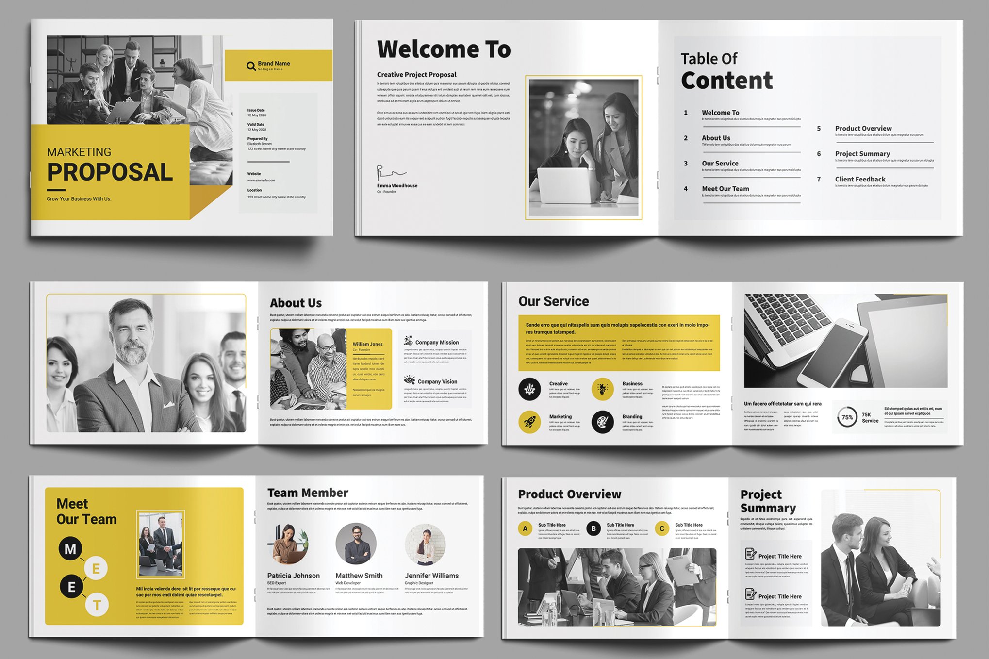 Landscape Marketing Proposal Design Template