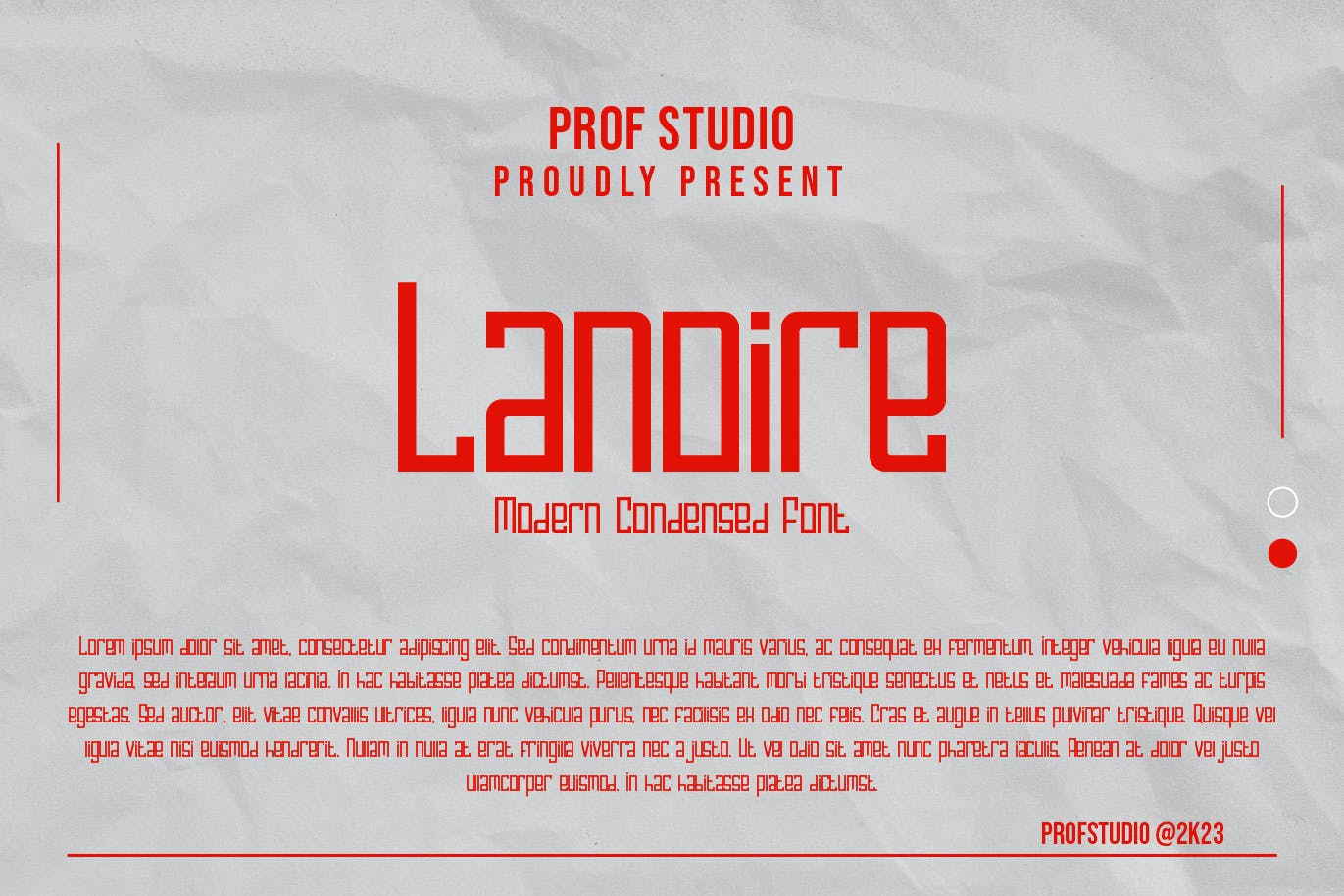 Lanoire - Modern Condensed Font
