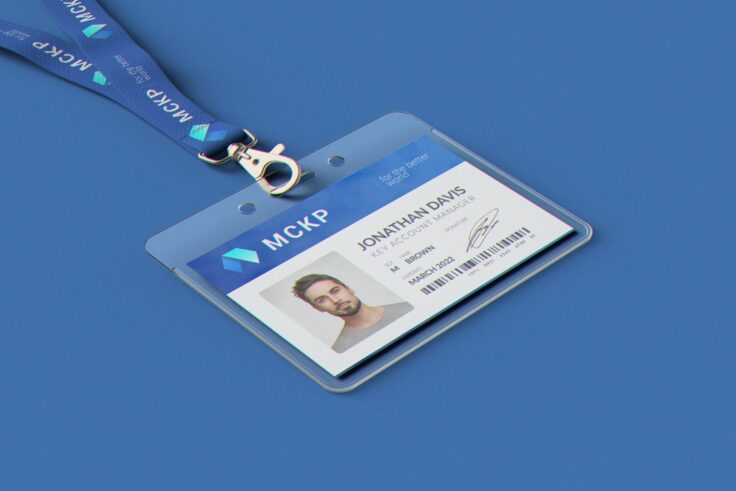 View Information about Lanyard Badge Mockup Template