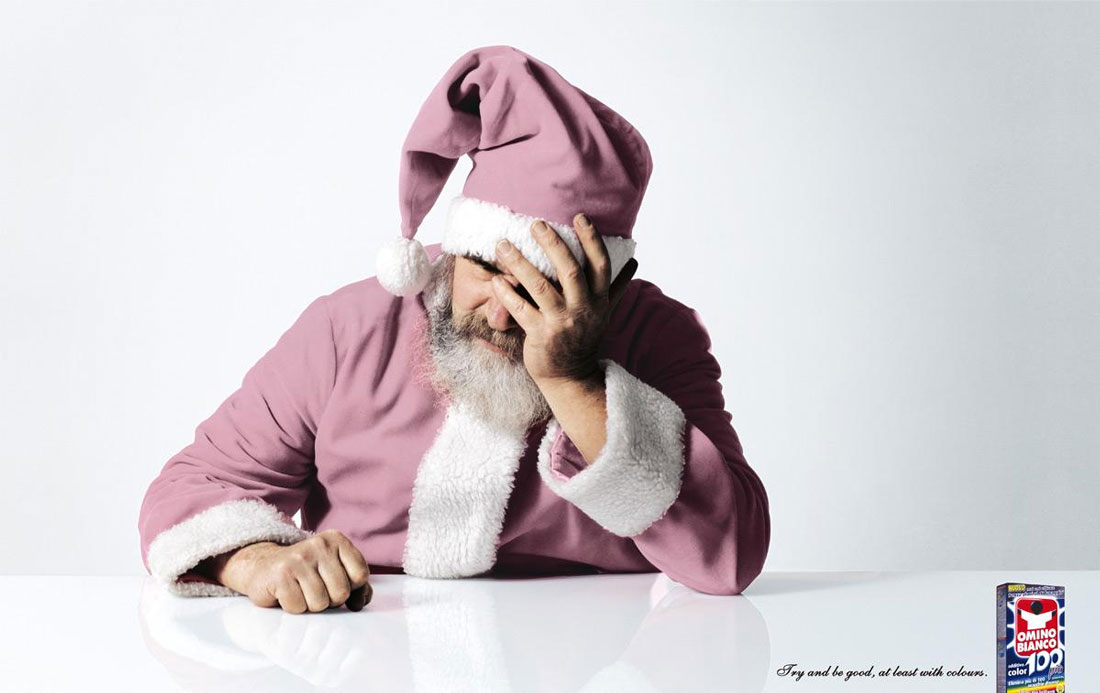 laundry-santa 25 Clever and Funny Christmas Print Ads design tips 