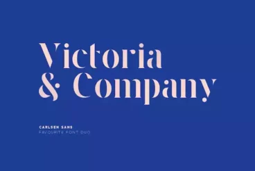 First alternate image for Lavagne Carlsen Feminine Font Duo