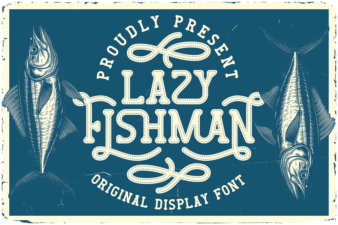 Lazy Fishman - Unique Nautical Font