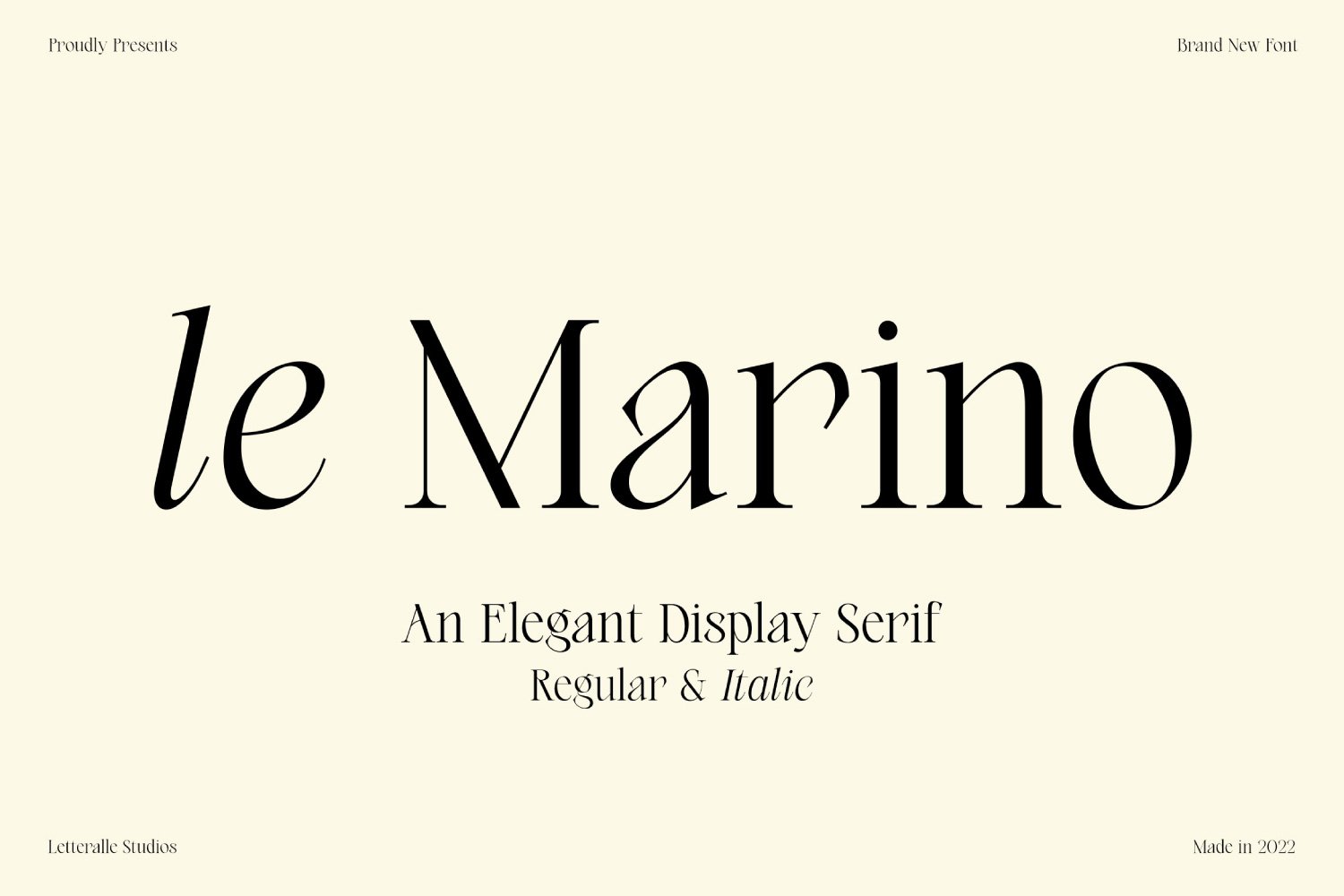 le Marino - Elegant Italian Font