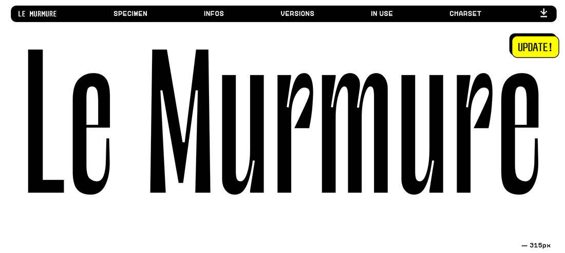 Source font. Le murmure шрифт.