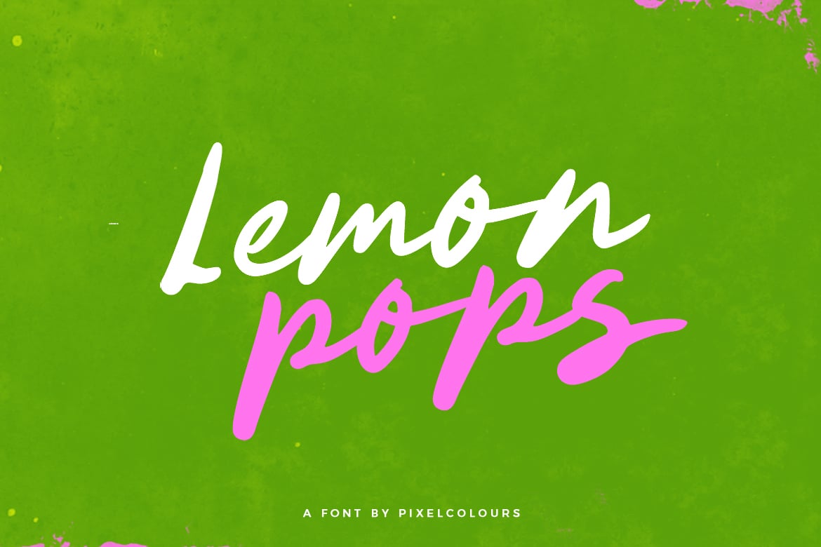 Lemon Pops - Hand Drawn Imperfect Font