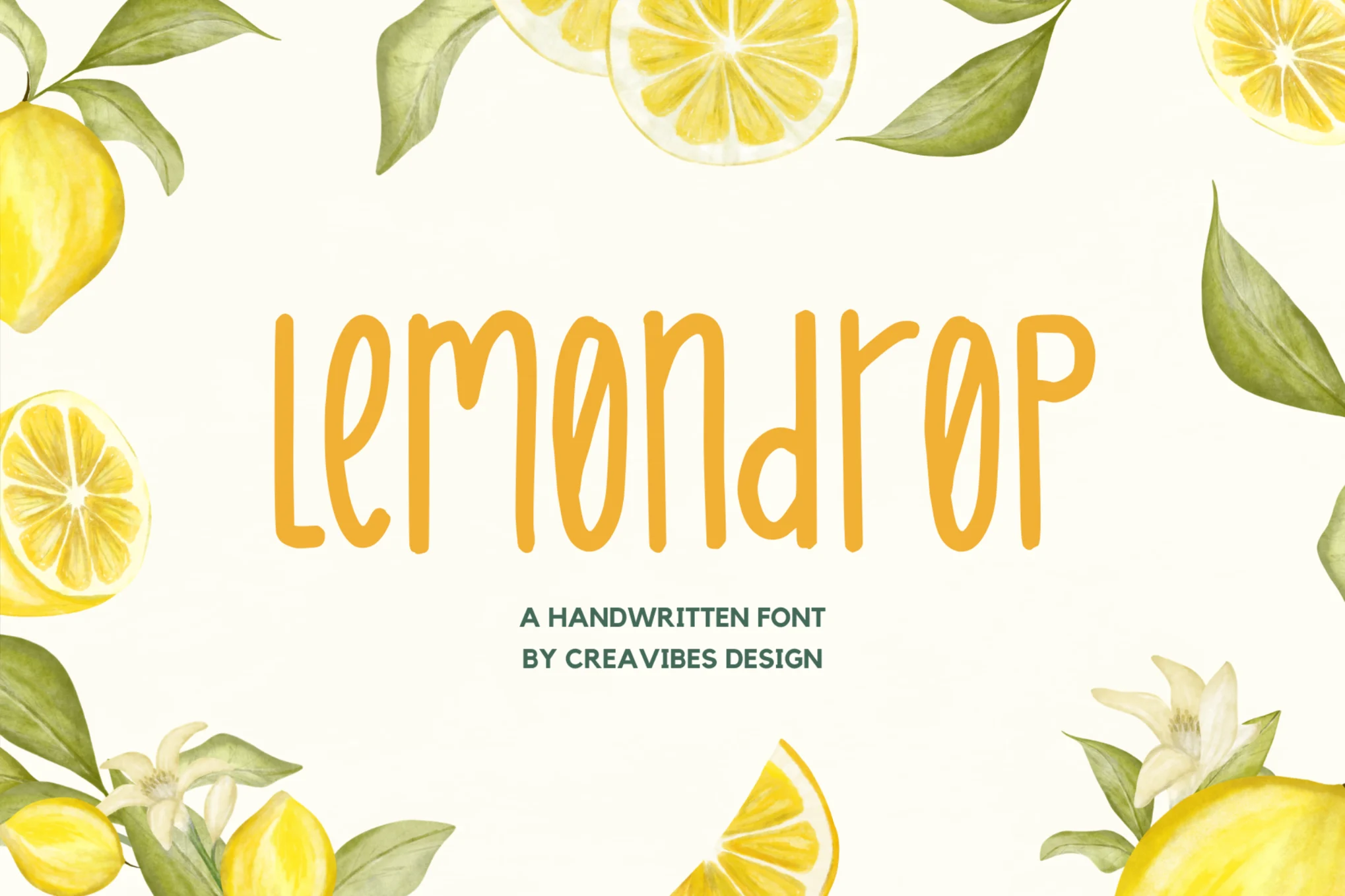 Lemondrop - Handwritten Flyer Font