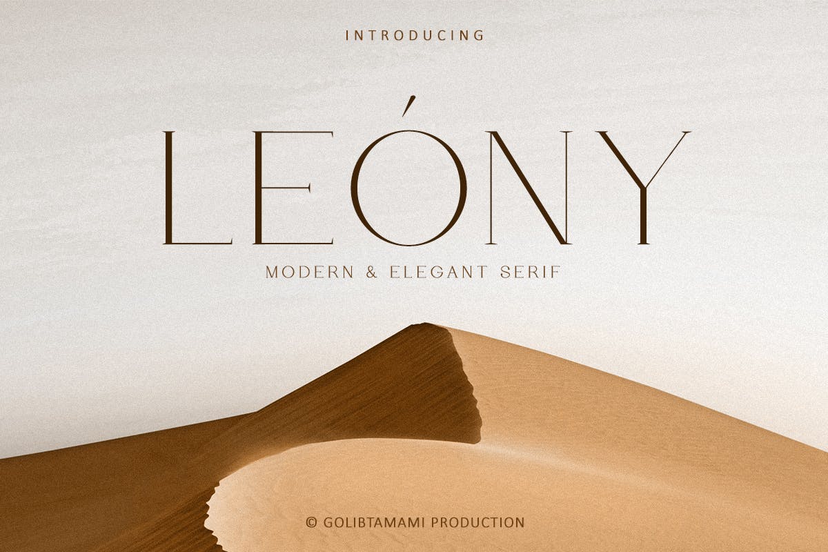 Leony - Font Sinematik Serif yang Elegan