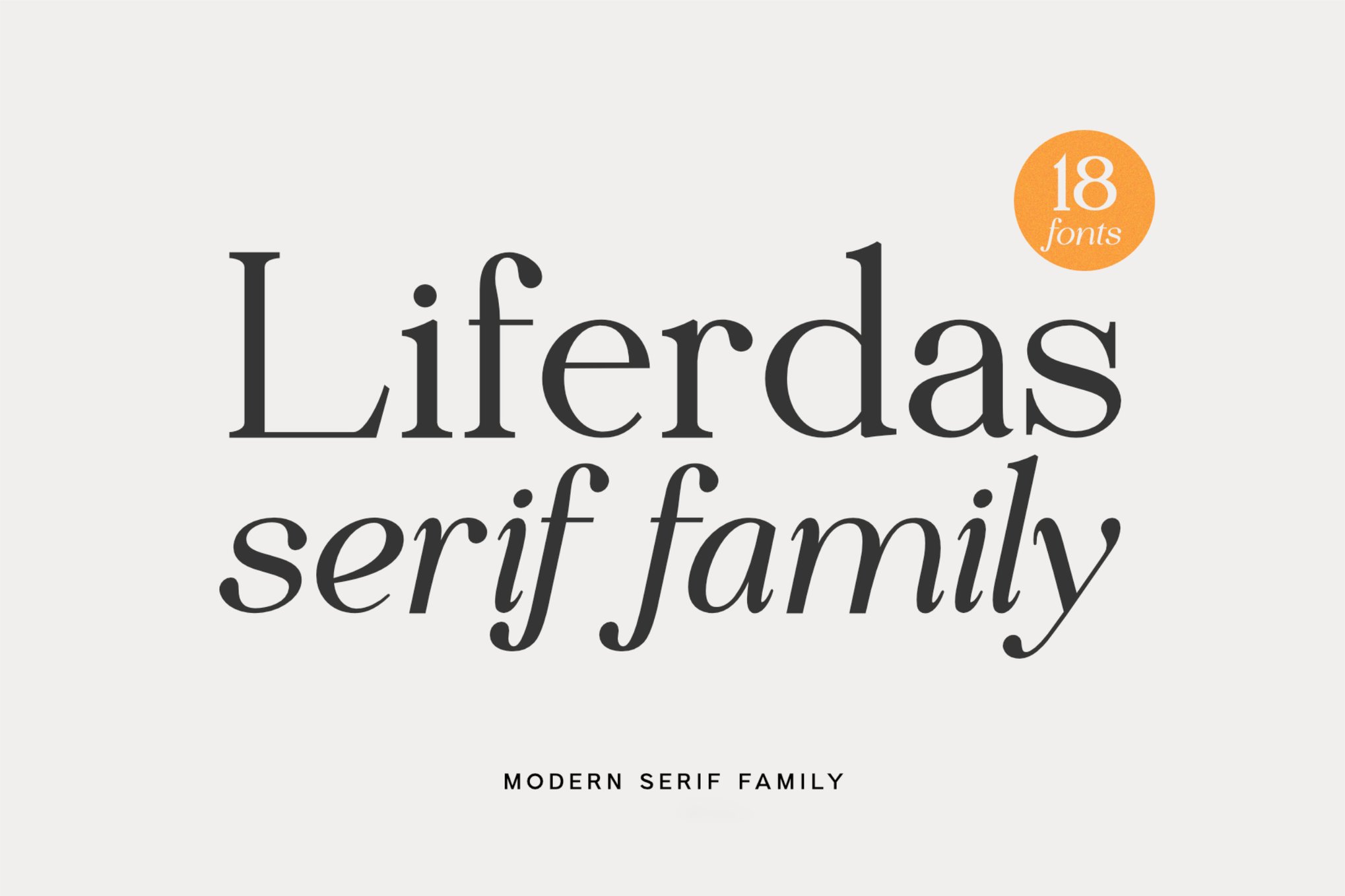 Liferdas - Modern Font for Catalogs