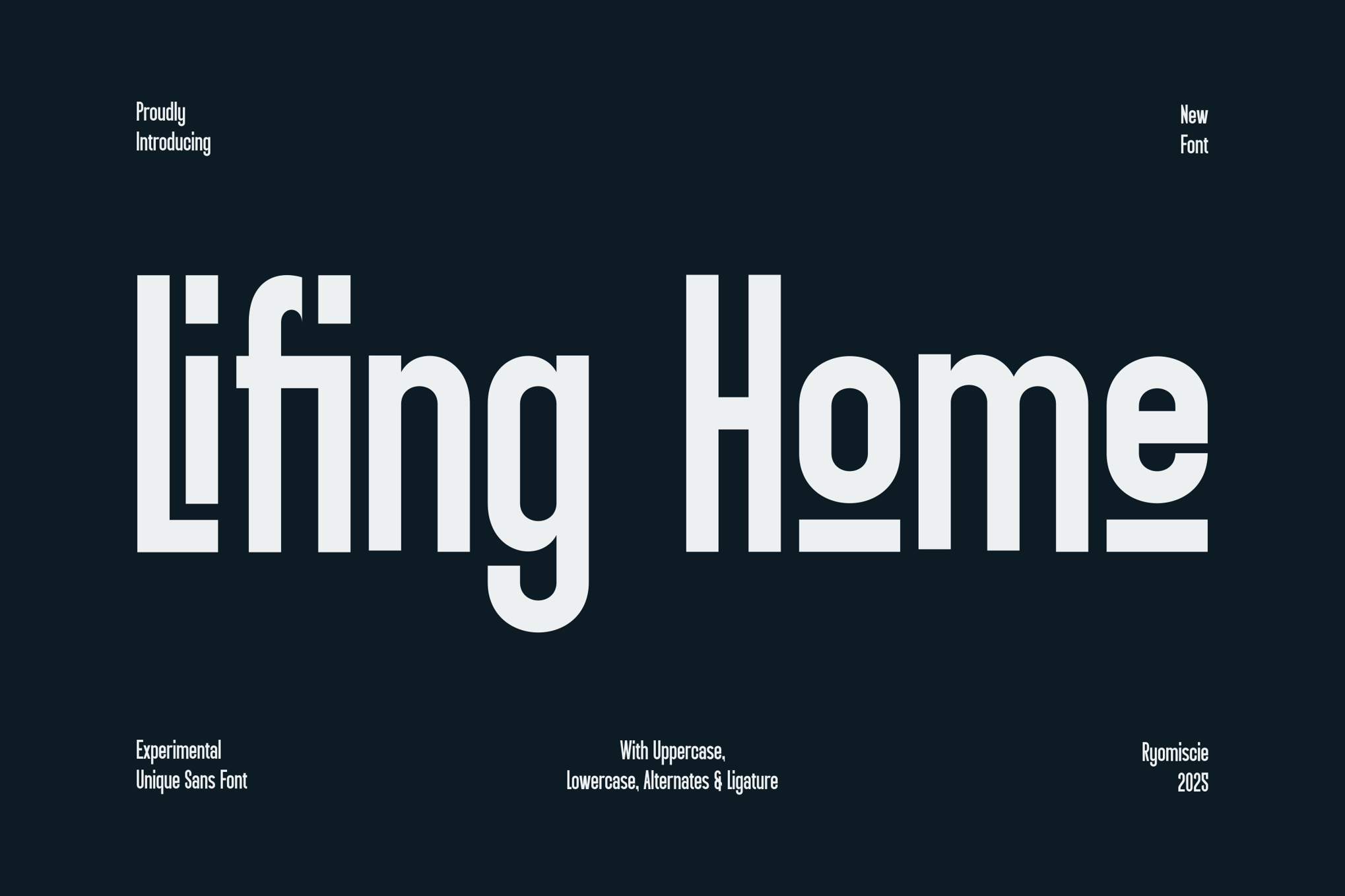 Lifing Home - Narrow Real Estate Font