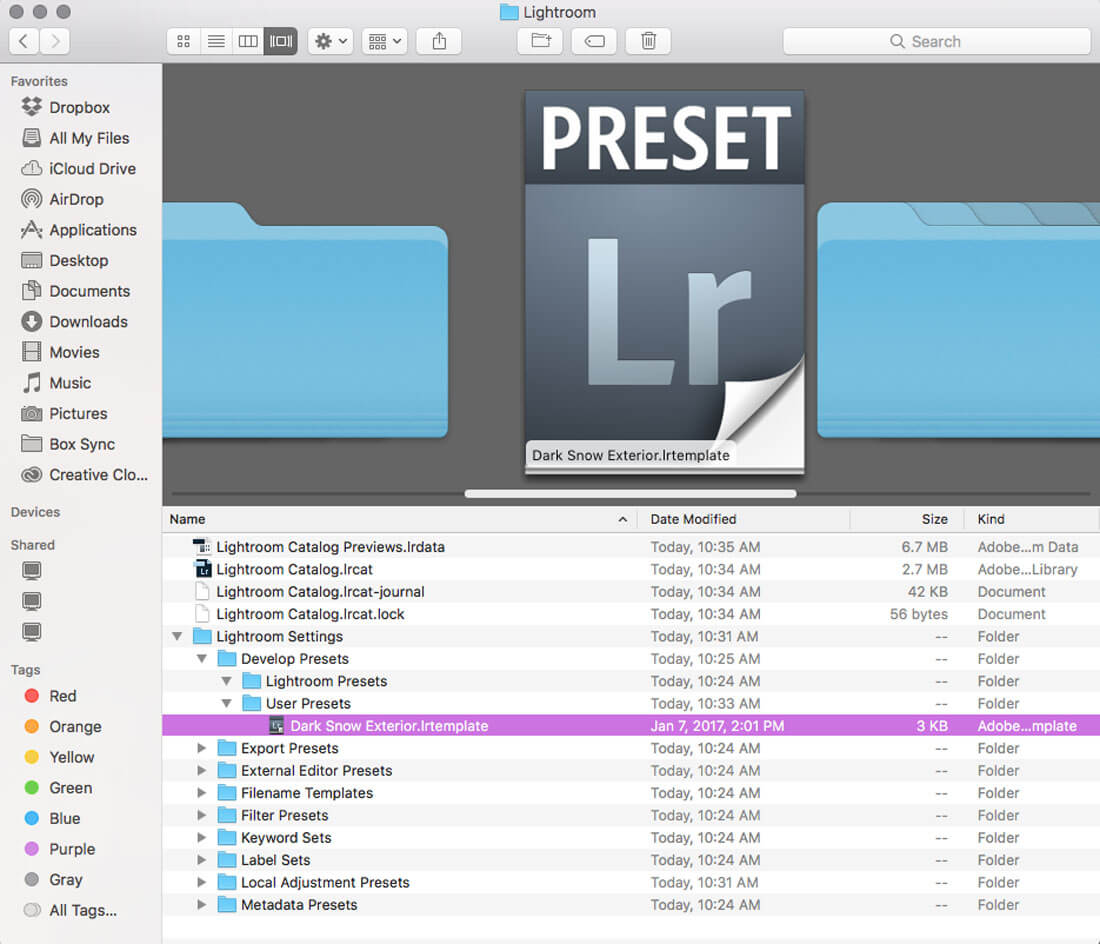 lightroom 5.7.1 presets