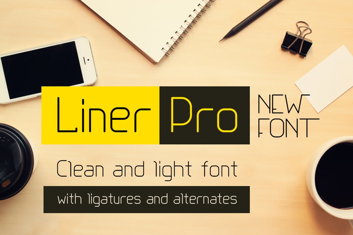 Liner Pro - Clean Resume Font