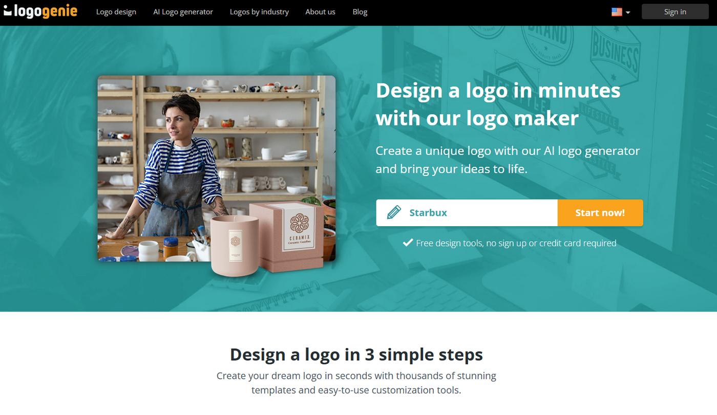 logogenie create logo 1