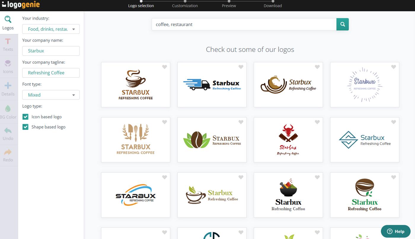logogenie create logo 3