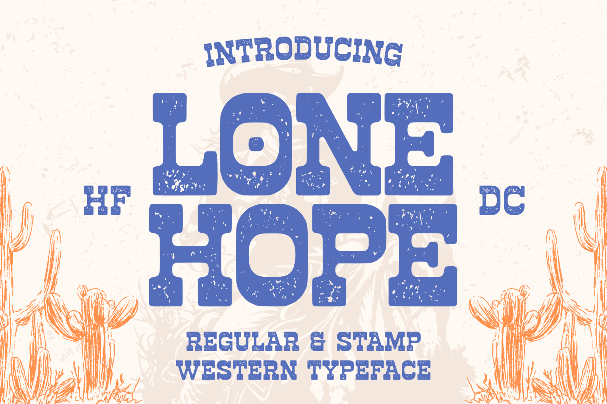 Lonehope - Western Stamp Font