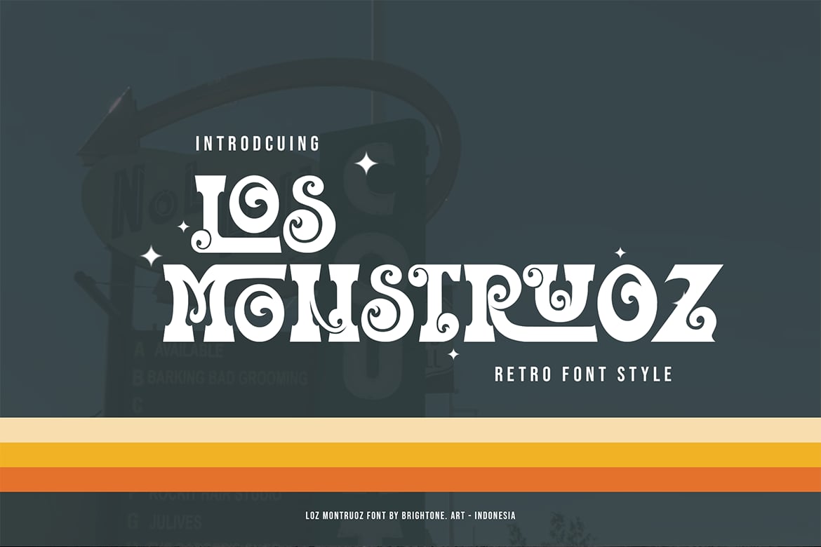 Los Monstruoz - Psychedelic Mexican Font