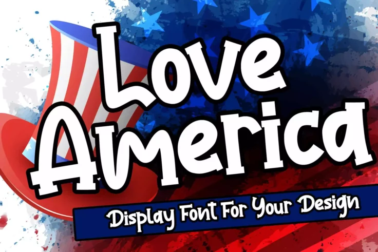 View Information about Love America Display Font
