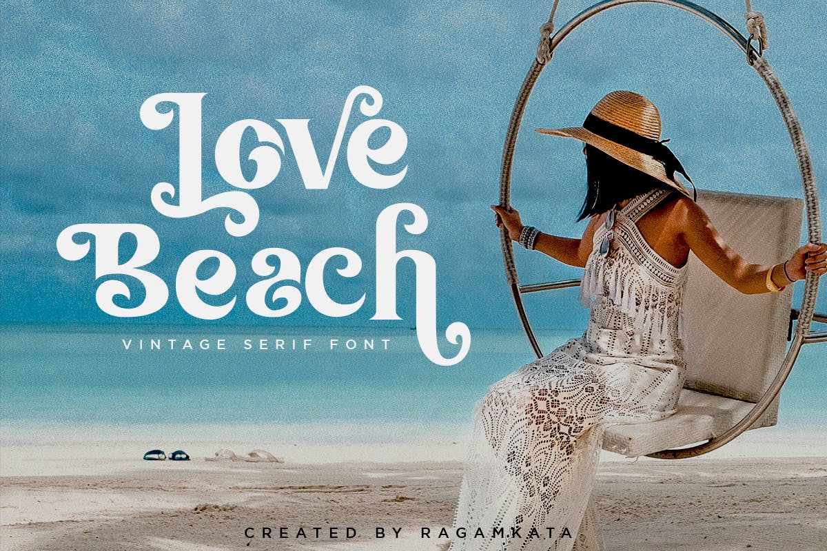 Love Beach - Modern Retro Serif Font